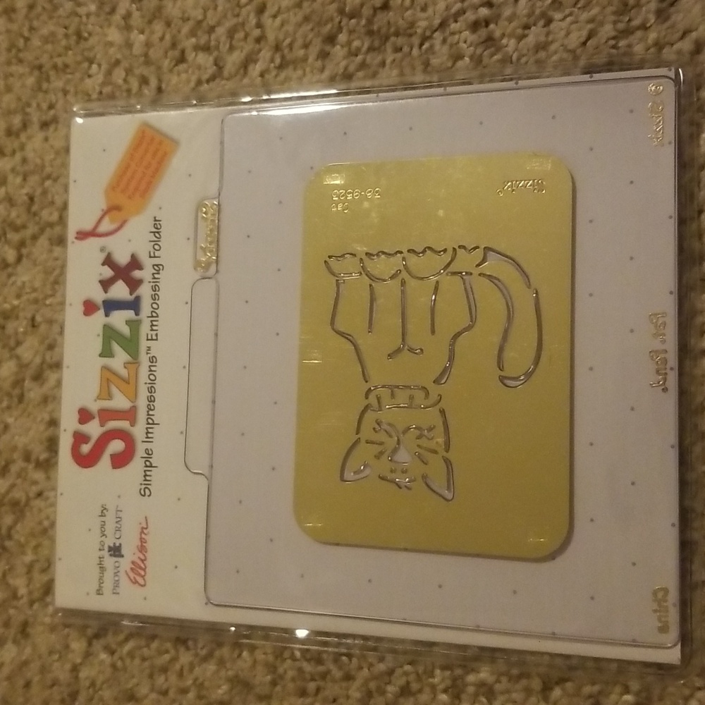 Sizzix Simple Impressions Embossing Folder Cat